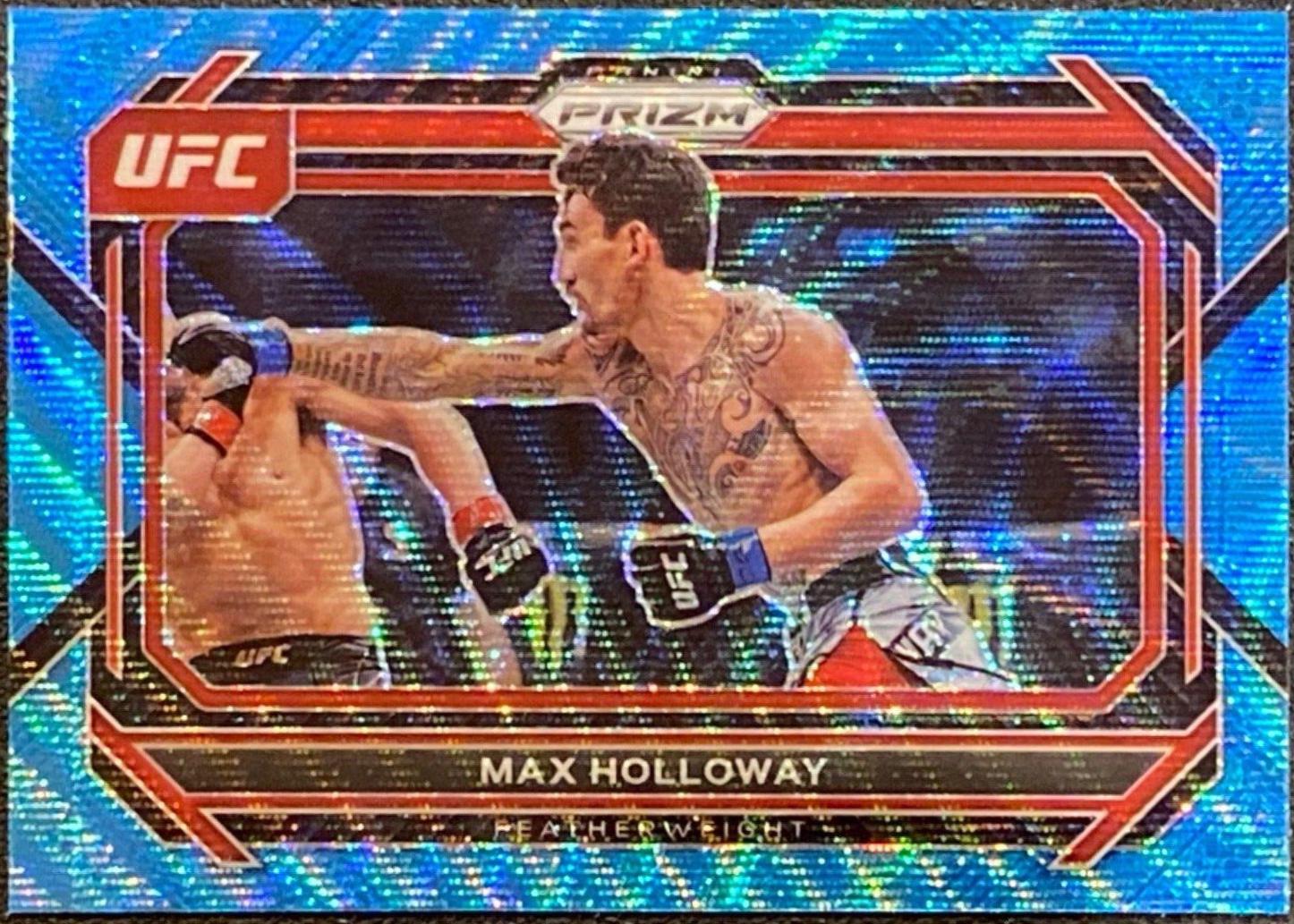 Max Holloway 2023 Panini Prizm UFC Base #67 Blue Wave