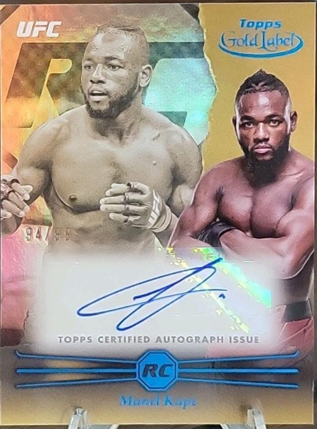 Manel Kape 2024 Topps Gold Label UFC Rookie Autographs #RCA-MAK Blue