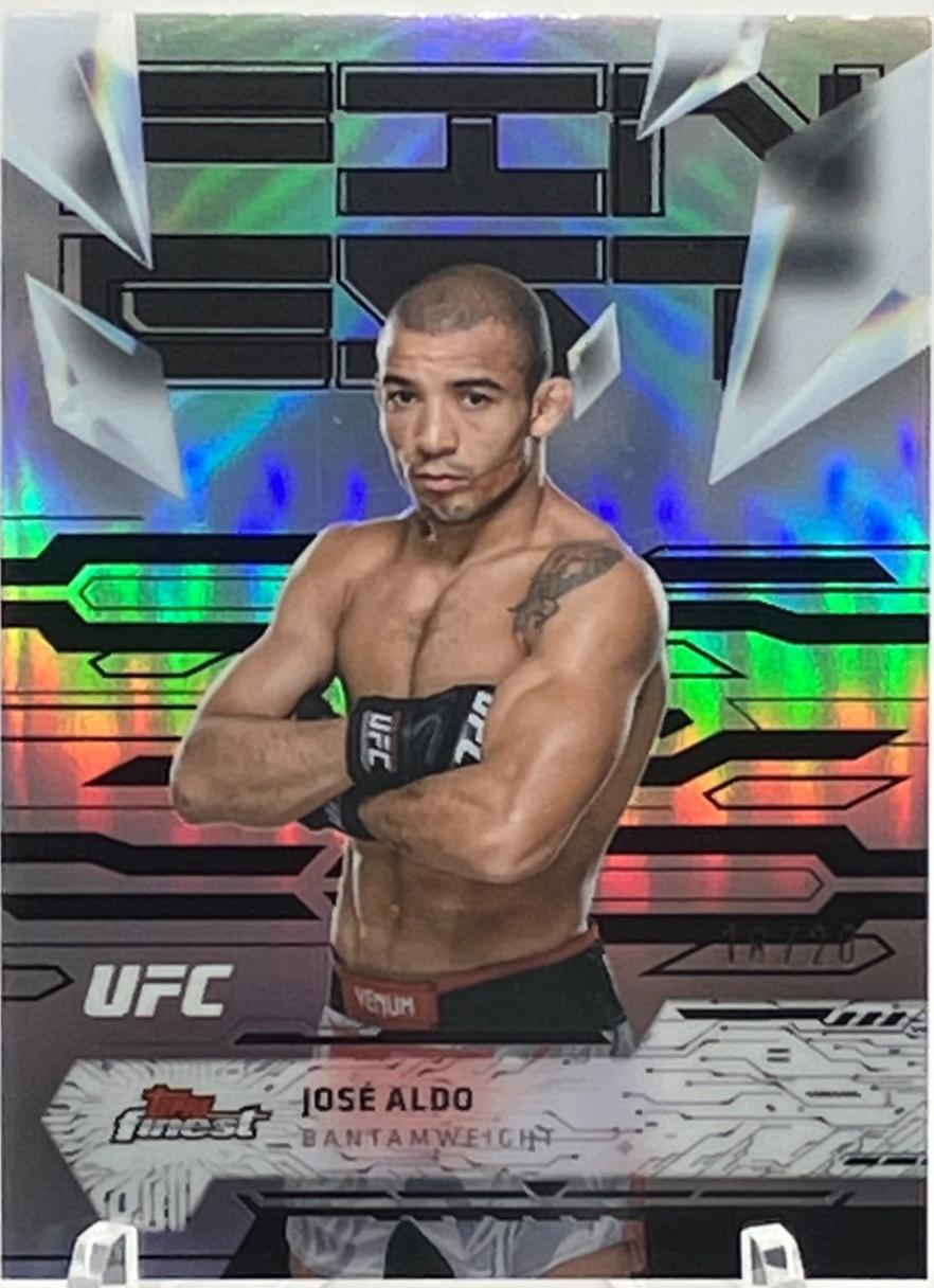 José Aldo 2025 Topps Finest UFC Base Uncommon #117 Black Refractor