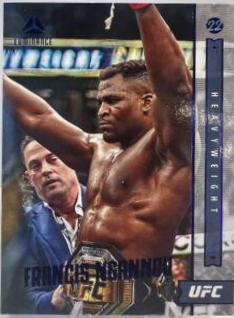 Francis Ngannou 2021 Panini Chronicles UFC Base Luminance #58 Blue