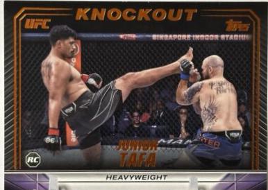 Junior Tafa 2024 Topps Knockout UFC Base #17 Bronze