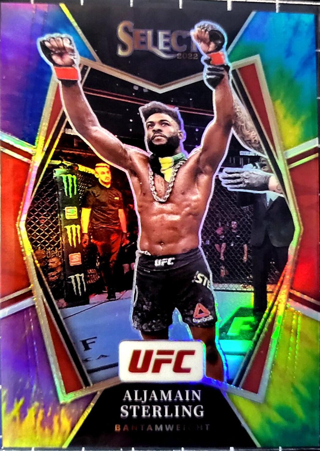 Aljamain Sterling 2022 Panini Select UFC Premier Level #153 Tie Dye