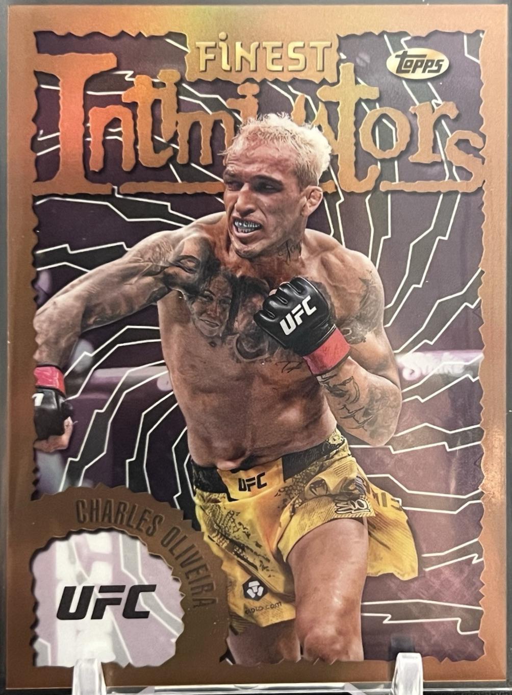 Charles Oliveira 2024 Topps Finest UFC Intimidators #INT-5 Refractor