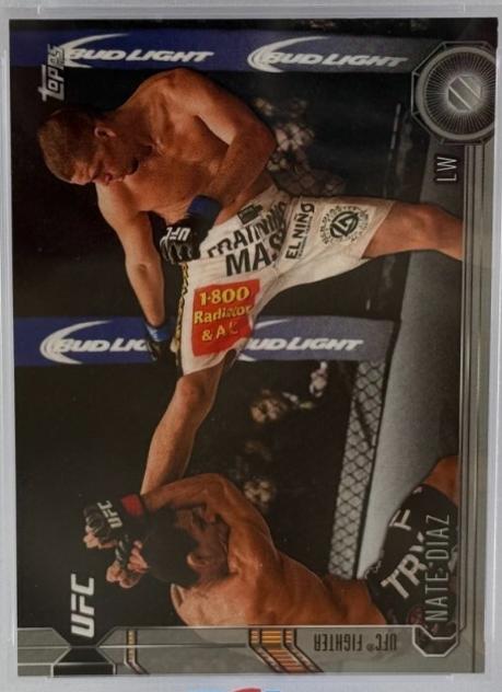 Nate Diaz 2015 Topps UFC Chronicles Base #50 Silver