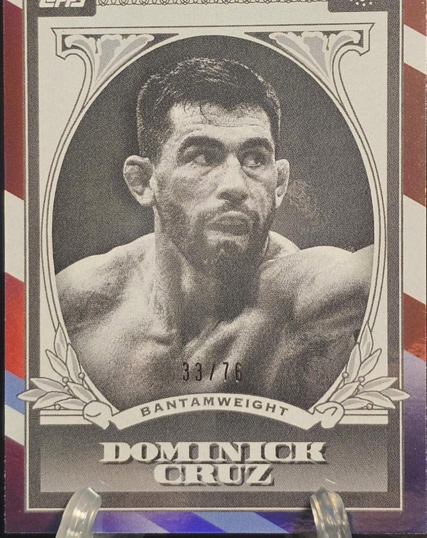 Dominick Cruz 2026 Topps UFC Freedom 250 UFC Dollar #UD-9 Red White Blue