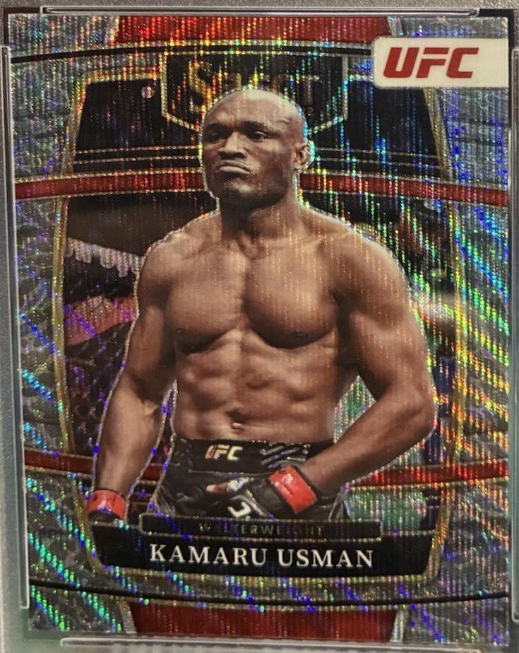 Kamaru Usman 2022 Panini Select UFC Concourse #5 Elephant