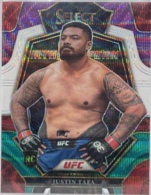 Justin Tafa 2023 Panini Select UFC Premier Level #198 Tri Color