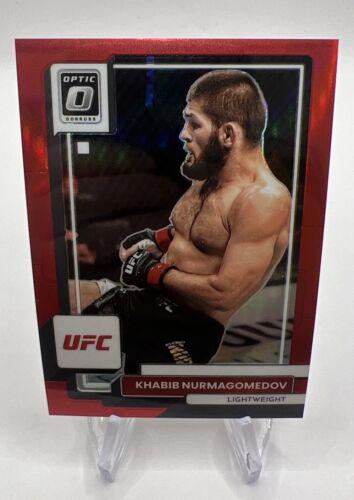 Khabib Nurmagomedov 2023 Panini Donruss Optic UFC Base #40 Red