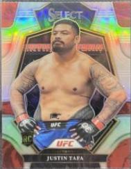 Justin Tafa 2023 Panini Select UFC Premier Level #198 Silver