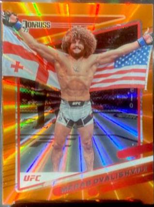 Merab Dvalishvili 2022 Panini Donruss UFC Base #6 Orange