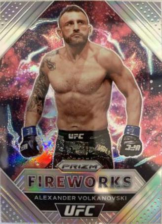 Alexander Volkanovski 2021 Panini Prizm UFC Fireworks #11 Silver