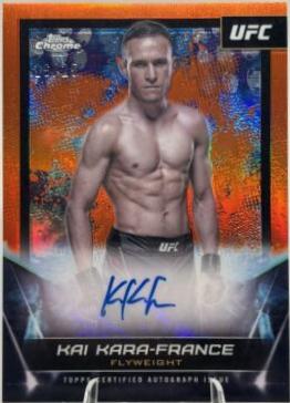 Kai Kara-France 2024 Topps Chrome UFC UFC Signatures #FNA-KKF Orange Refractor