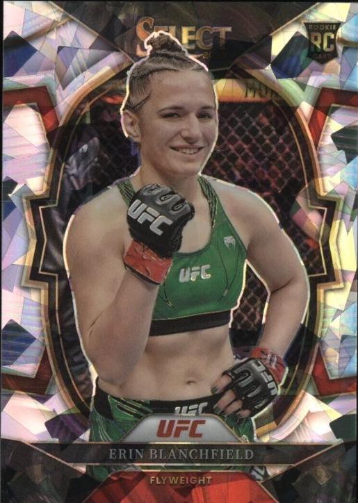 Erin Blanchfield 2023 Panini Select UFC Octagonside #268 Cracked Ice