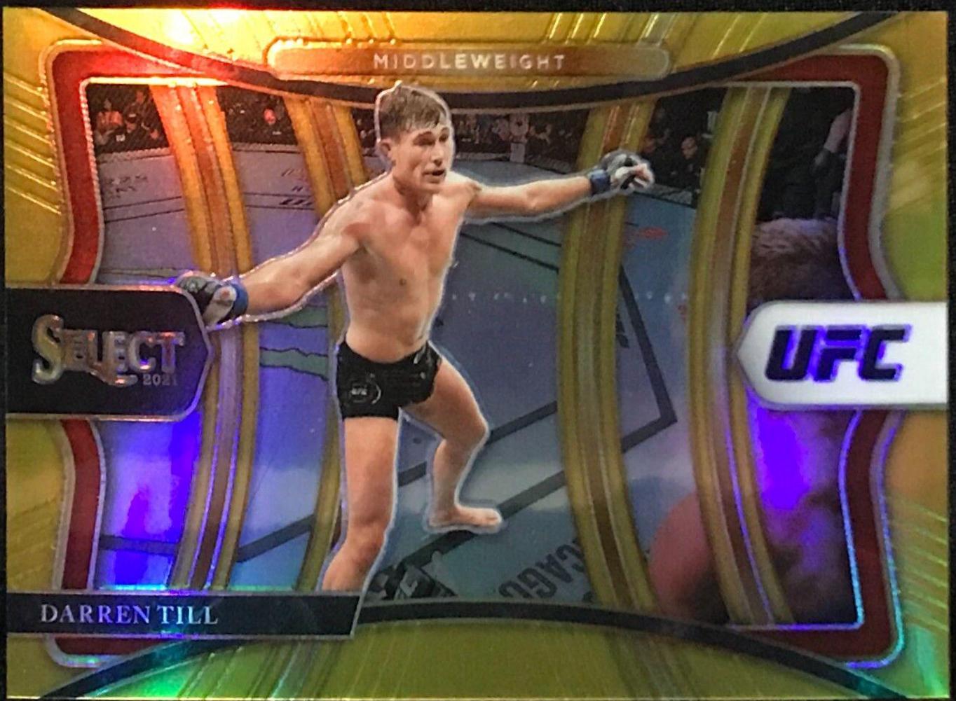 Darren Till 2021 Panini Prizm UFC Base #80 Gold