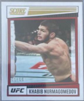 Khabib Nurmagomedov 2022 Panini Chronicles UFC Base Score #196 Red