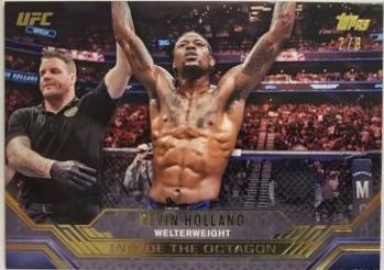 Kevin Holland 2024 Topps Knockout UFC Inside the Octagon #ITO-5 Gold
