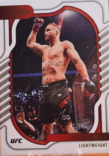 Justin Gaethje 2023 Panini Chronicles UFC Base Absolute #127 Gold