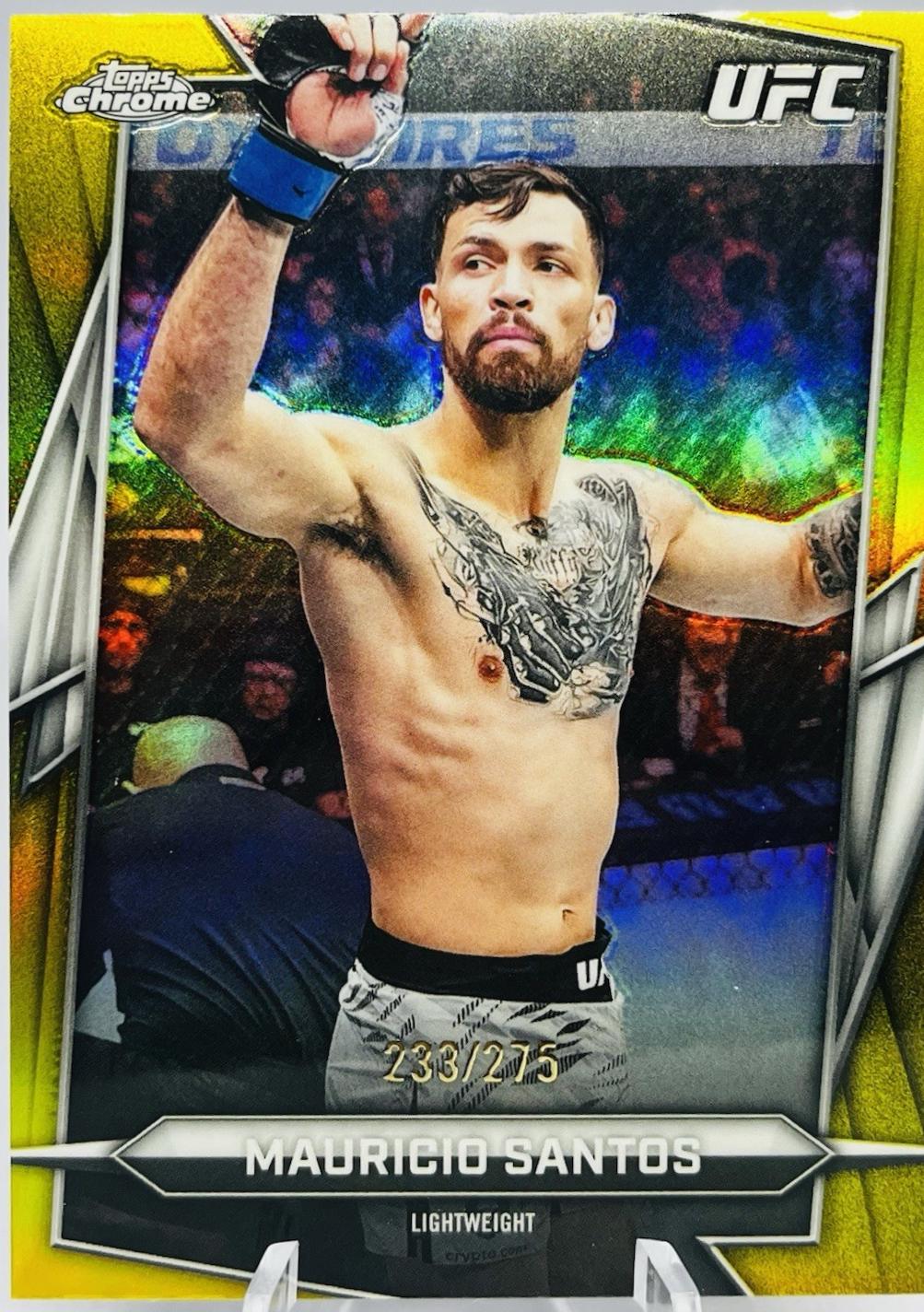 Mauricio Ruffy 2026 Topps Chrome UFC Base #178 Yellow Refractor