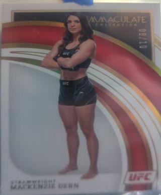 Mackenzie Dern 2022 Panini Immaculate UFC Base #15 Gold