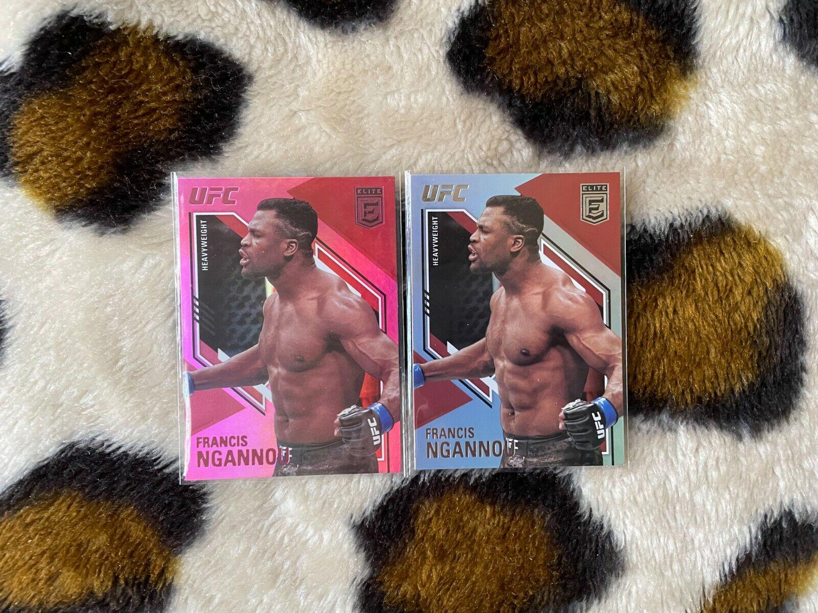 Francis Ngannou 2021 Panini Chronicles UFC Base Elite #149 Pink