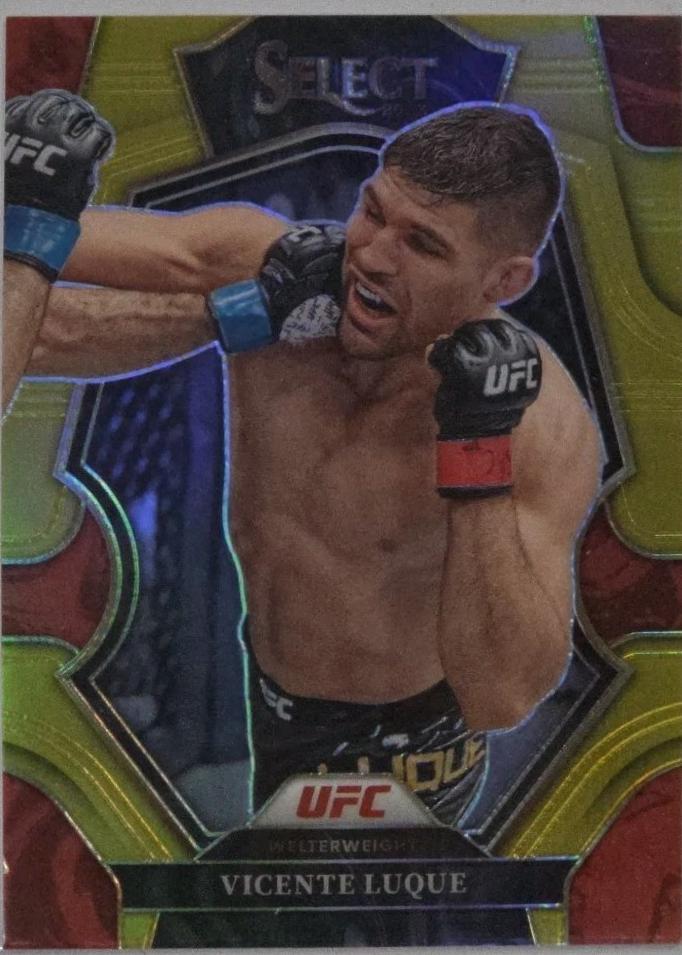 Vicente Luque 2023 Panini Select UFC Premier Level #123 Gold