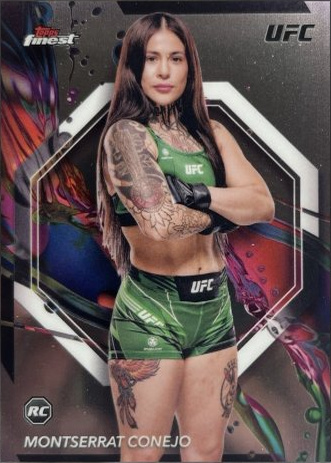 Montserrat Conejo 2024 Topps Finest UFC Base Common #14 Checkerboard Refractor