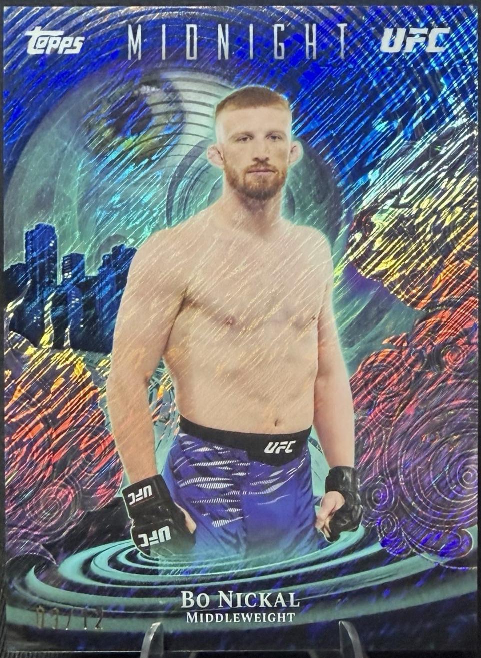 Bo Nickal 2026 Topps Midnight UFC Insomnia #IN-8 Black Light