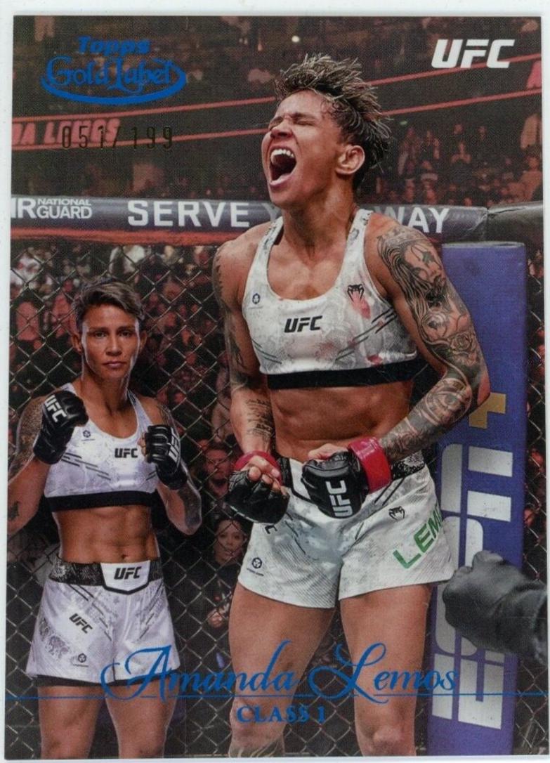 Amanda Lemos 2024 Topps Gold Label UFC Base Class I #14 Blue