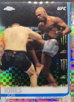 Jon Jones 2019 Topps Chrome UFC Base #1 Xfractor