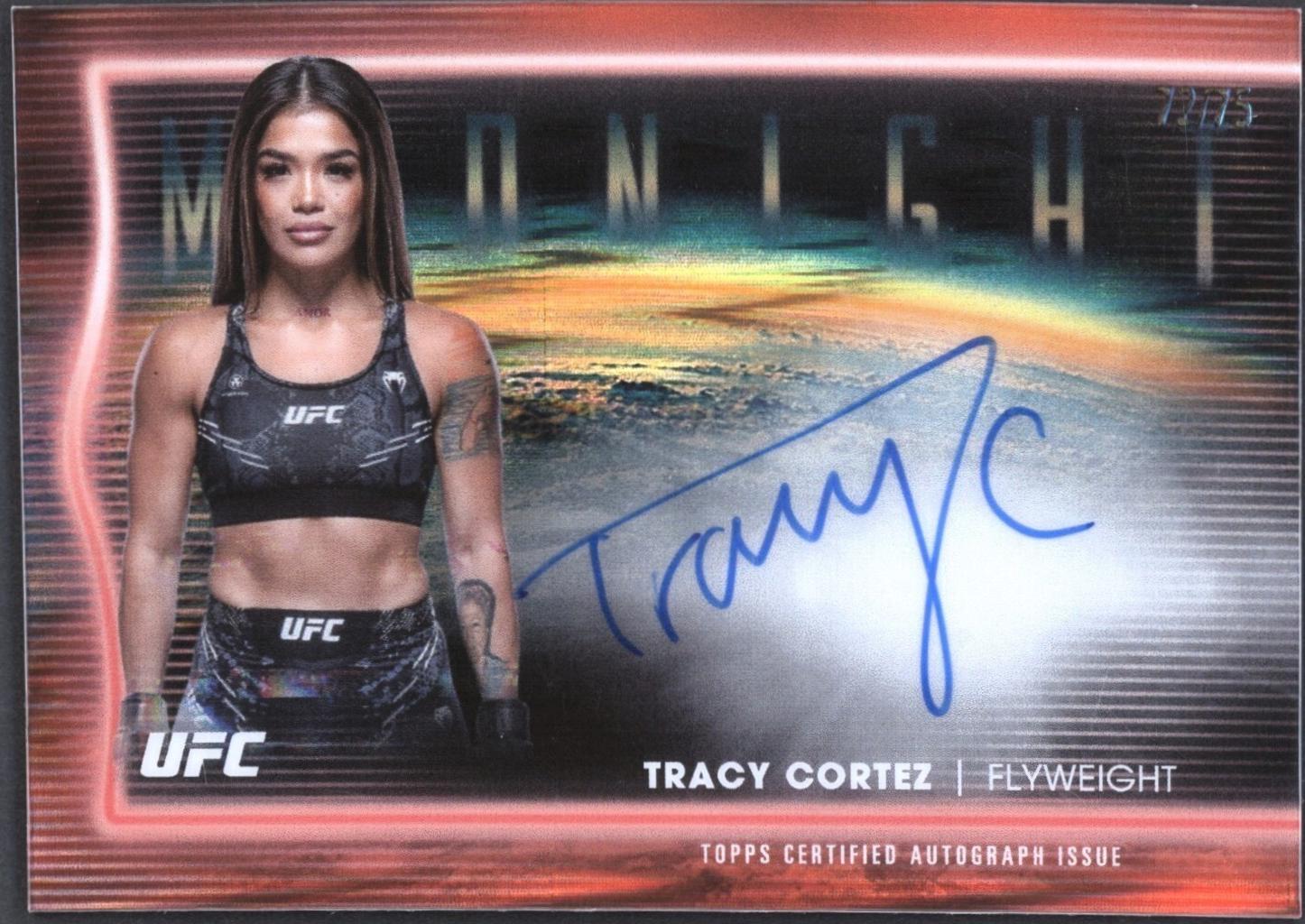 Tracy Cortez 2025 Topps Midnight UFC Horizon Signatures #HNS-TC Dusk