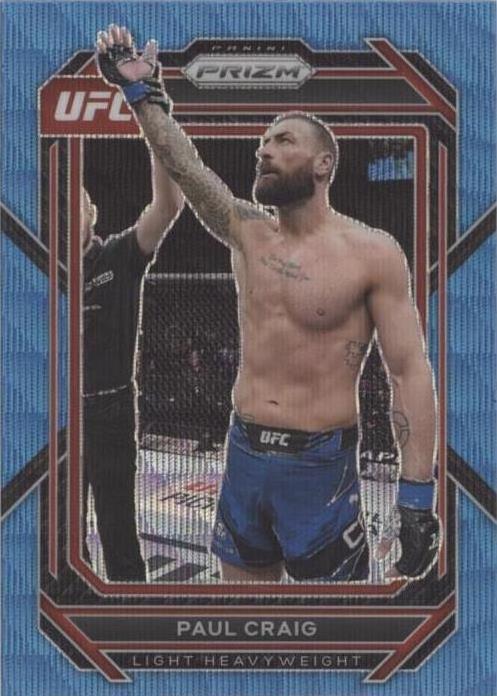 Paul Craig 2023 Panini Prizm UFC Base #164 Blue Wave