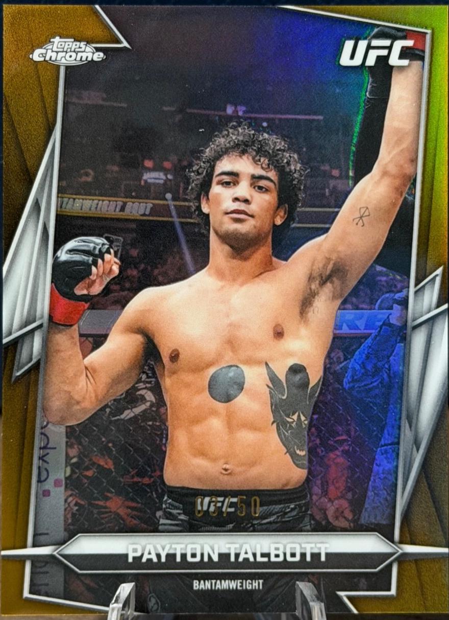 Payton Talbott 2026 Topps Chrome UFC Base #17 Gold Refractor