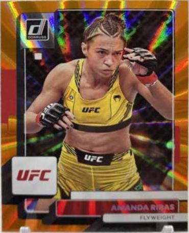Amanda Ribas 2023 Panini Donruss UFC Base #156 Orange Laser