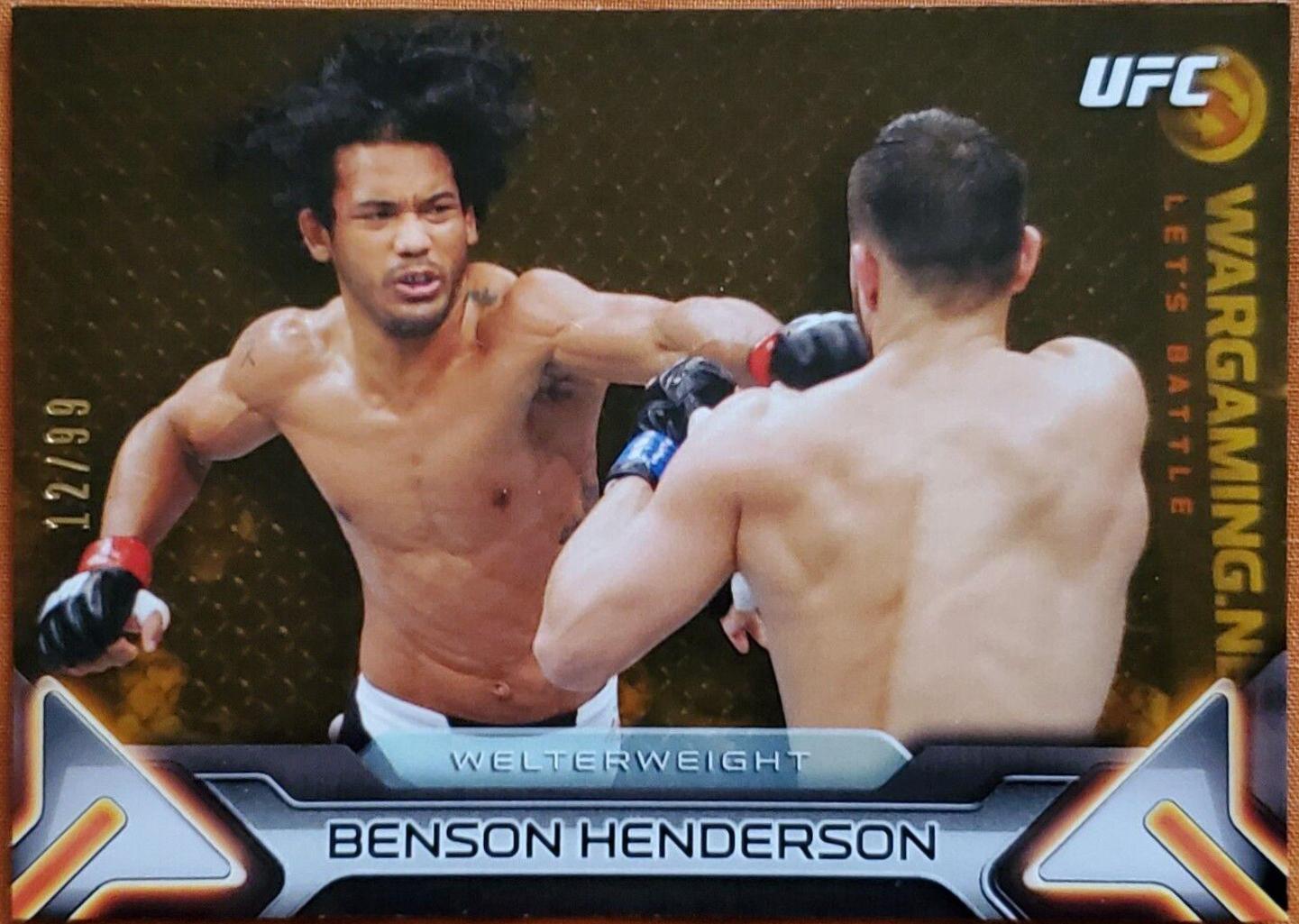 Benson Henderson 2016 Topps UFC Knockout Base #35 Gold