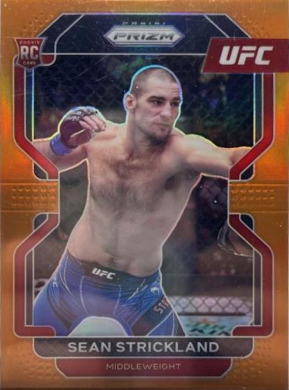 Sean Strickland 2022 Panini Prizm UFC Base #172 Orange