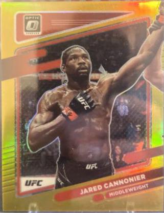 Jared Cannonier 2022 Panini Donruss Optic UFC Base #26 Gold