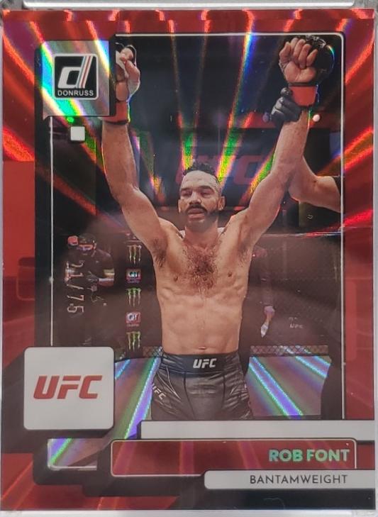 Rob Font 2023 Panini Donruss UFC Base #167 Red Laser