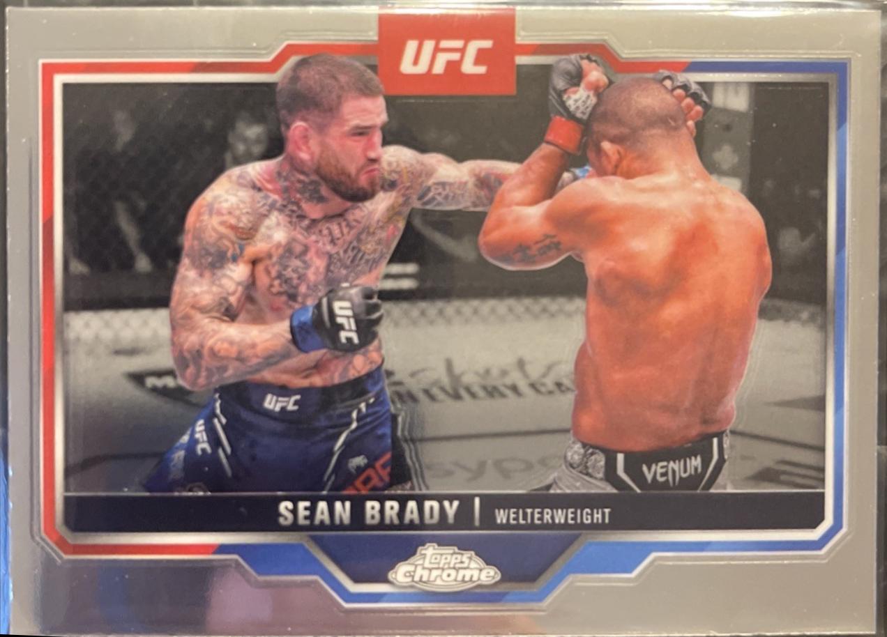 Sean Brady 2025 Topps Chrome UFC Base #173 Refractor