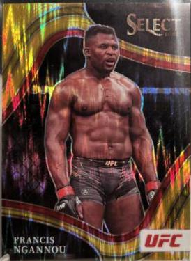 Francis Ngannou 2022 Panini Select UFC Octagonside #239 Gold Flash