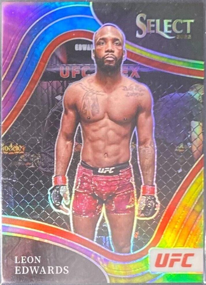 Leon Edwards 2022 Panini Select UFC Mezzanine #367 Tie Dye