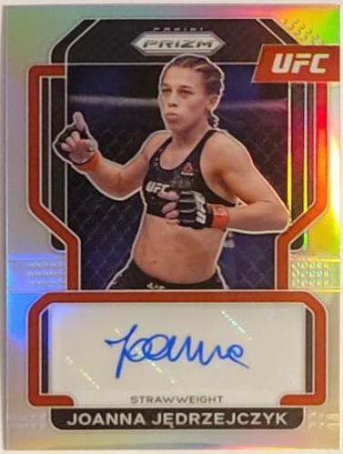 Joanna Jędrzejczyk 2022 Panini Prizm UFC Signatures #10 Silver