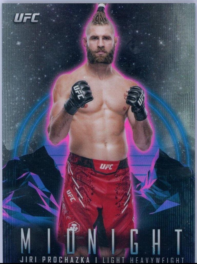 Jiri Prochazka 2024 Topps Midnight UFC Base #97 Black Light