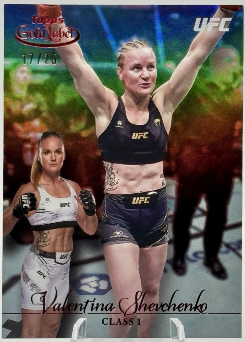 Valentina Shevchenko 2024 Topps Gold Label UFC Base Class I #16 Red