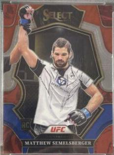 Matthew Semelsberger 2023 Panini Select UFC Premier Level #127 Red Blue Prizm
