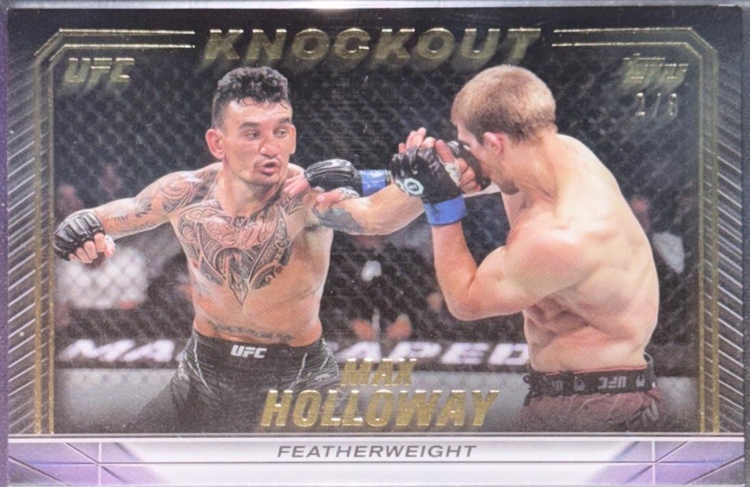 Max Holloway 2024 Topps Knockout UFC Base #5 Gold