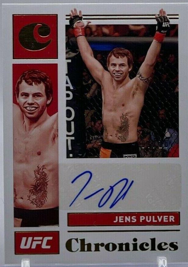 Jens Pulver 2021 Panini Chronicles UFC Chronicles Signatures #36 Gold