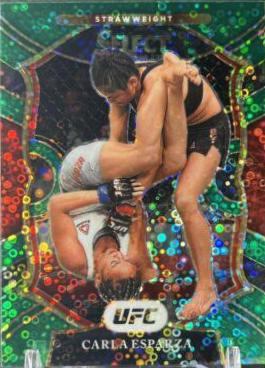 Carla Esparza 2021 Panini Select UFC Concourse #48 Green Disco