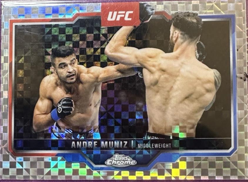 Andre Muniz 2025 Topps Chrome UFC Base #11 X-Fractor