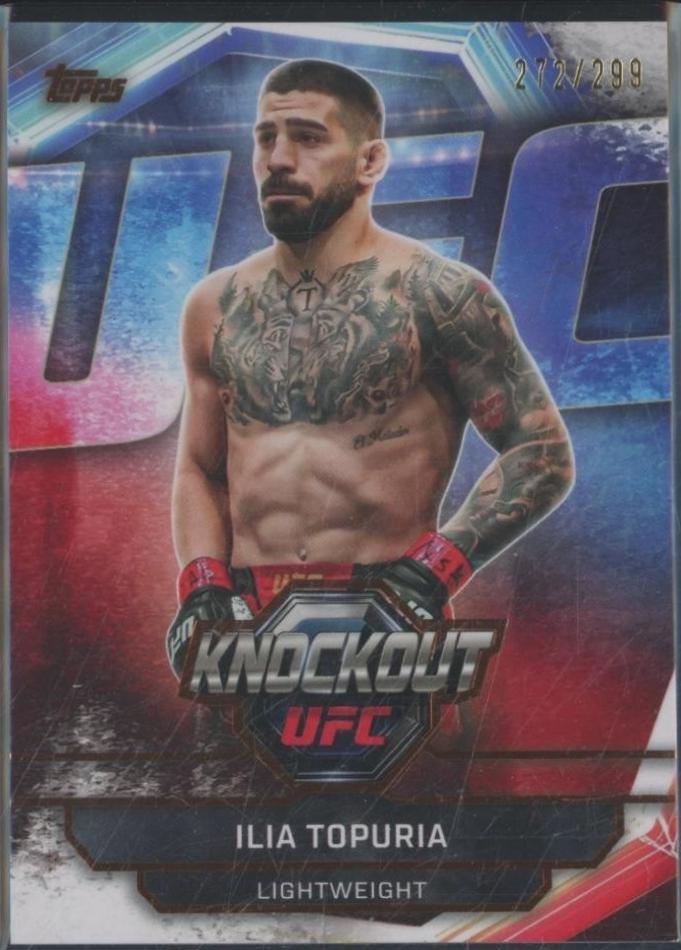 Ilia Topuria 2026 Topps Knockout UFC Base #25 Bronze