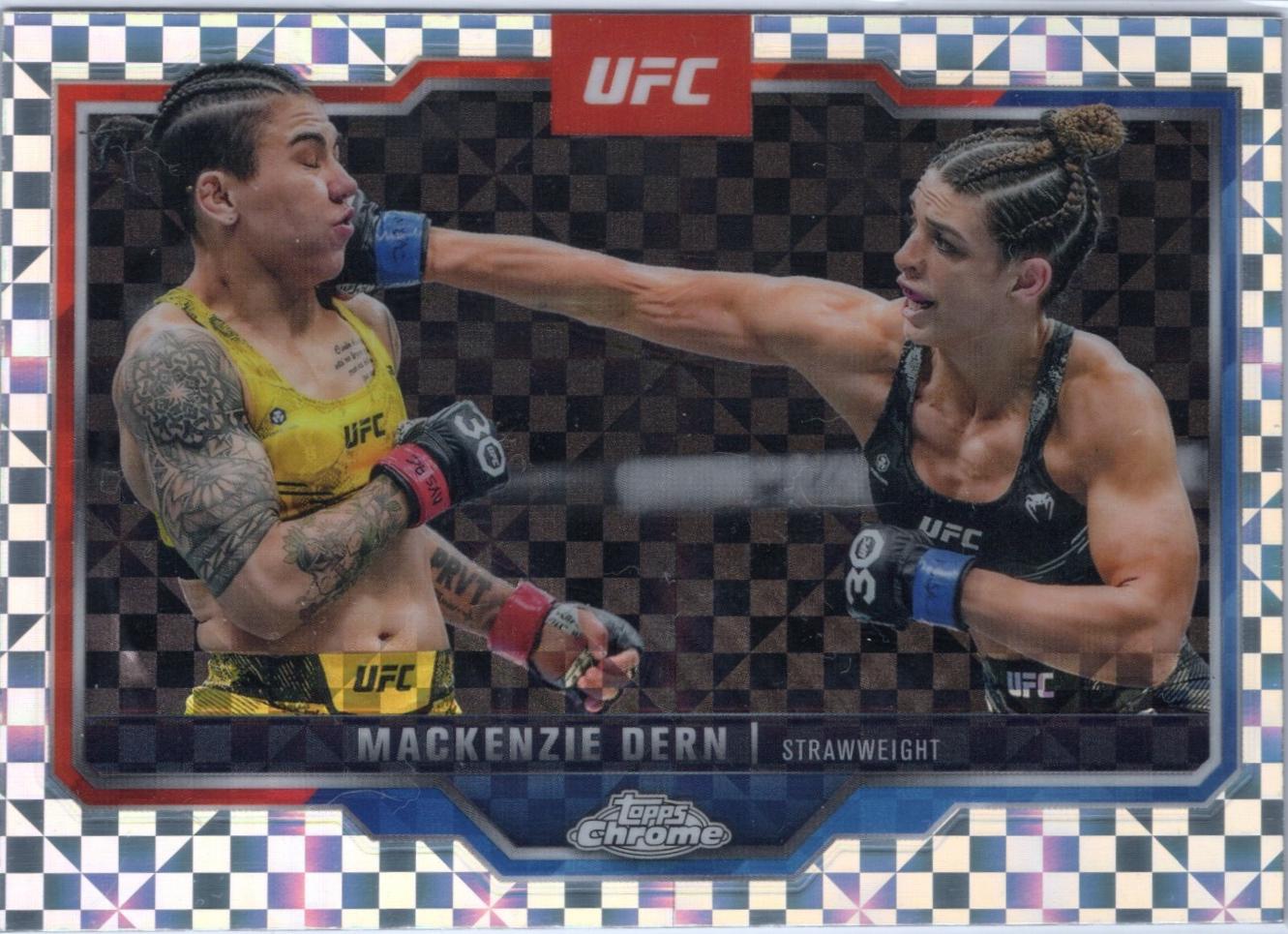 Mackenzie Dern 2025 Topps Chrome UFC Base #183 X-Fractor